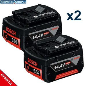 Set de 2 acumulatori 14.4V 4.0Ah Li-Ion CoolPack Bosch 1600Z00044