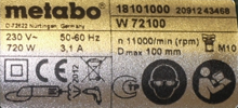 Eticheta Metabo
